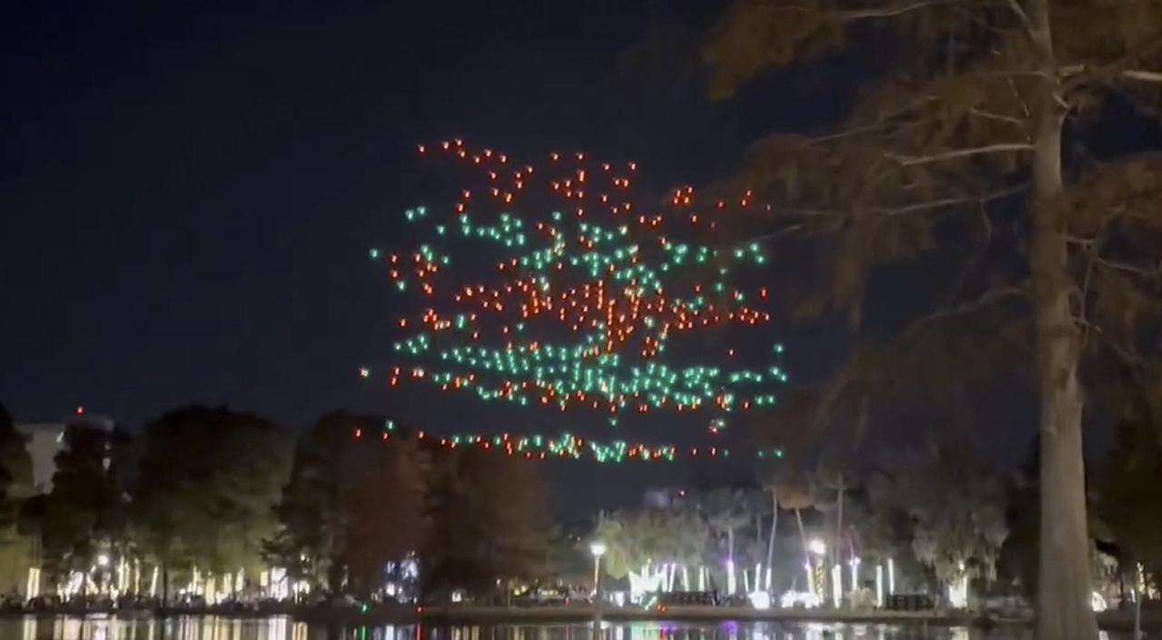 Orlando drone show malfunction